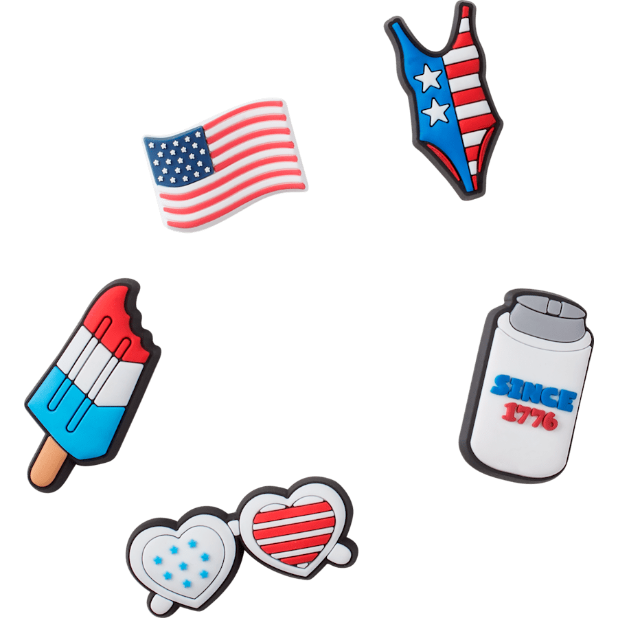 Crocs USA 5 Pack Jibbitz Shoe Charm Women|Men|Jibbitz™ Charms