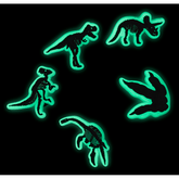 Crocs Glow In The Dark Dino 5 Pack Jibbitz Shoe Charm Women|Men|Jibbitz™ Charms