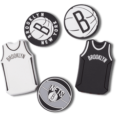 Crocs NBA Brooklyn Nets 5 Pack Jibbitz™ charms Women|Men|Jibbitz™ Charms