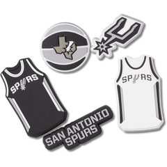 Crocs NBA San Antonio Spurs 5 Pack Jibbitz™ charms Women|Men|Jibbitz™ Charms