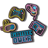 Crocs Lights Up Neon Gamer 5 Pack Jibbitz™ charms Women|Men|Jibbitz™ Charms