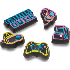 Crocs Lights Up Neon Gamer 5 Pack Jibbitz™ charms Women|Men|Jibbitz™ Charms
