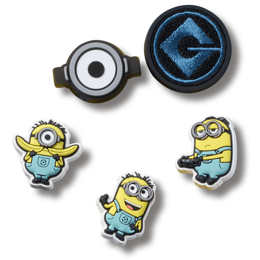 Crocs Minions 5 Pack Jibbitz™ charms Women|Men|Kids|Jibbitz™ Charms