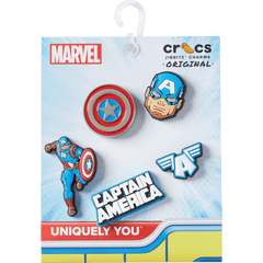 Crocs Captain America 5 Pack Jibbitz™ charms Women|Men|Kids|Jibbitz™ Charms