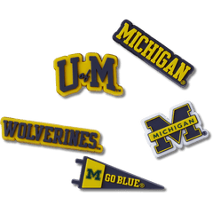 Crocs University of Michigan 5 Pack Jibbitz™ charms Women|Men|Jibbitz™ Charms