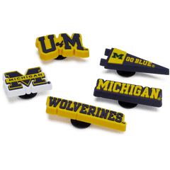 Crocs University of Michigan 5 Pack Jibbitz™ charms Women|Men|Jibbitz™ Charms