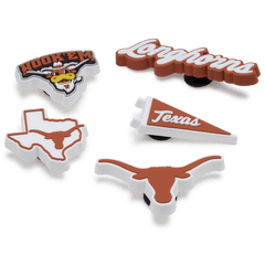 Crocs University of Texas 5 Pack Jibbitz™ charms Women|Men|Kids|Jibbitz™ Charms