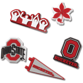 Crocs Ohio State University 5 Pack Jibbitz™ charms Women|Men|Jibbitz™ Charms