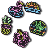 Crocs Lights Up Neon 5 Pack Jibbitz™ charms Women|Men|Jibbitz™ Charms