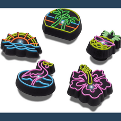 Crocs Lights Up Neon 5 Pack Jibbitz™ charms Women|Men|Jibbitz™ Charms