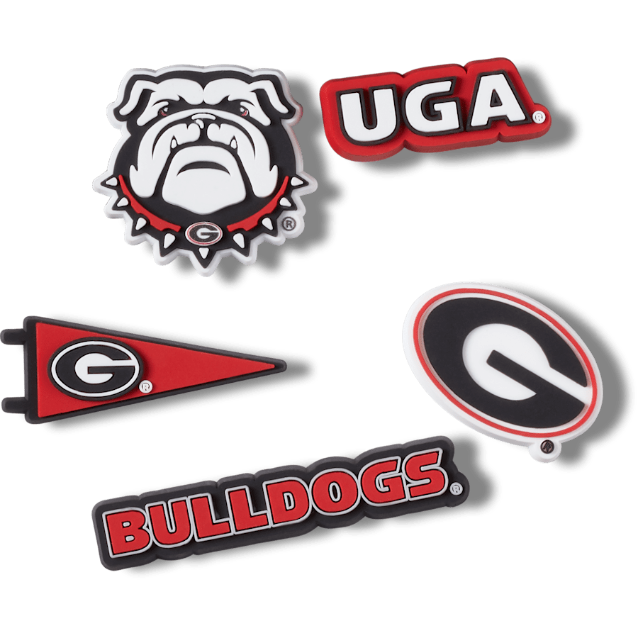 Crocs University of Georgia 5 Pack Jibbitz™ charms Women|Men|Kids|Jibbitz™ Charms