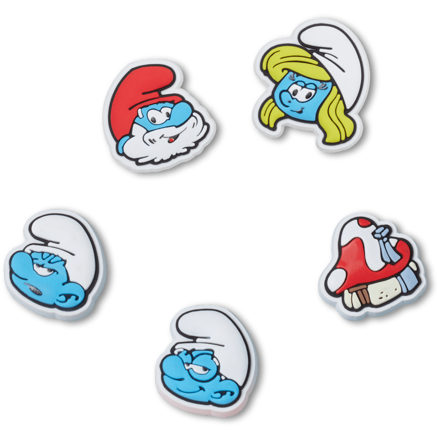 Crocs Smurfs 5 Pack Jibbitz™ charms Women|Men|Kids|Jibbitz™ Charms