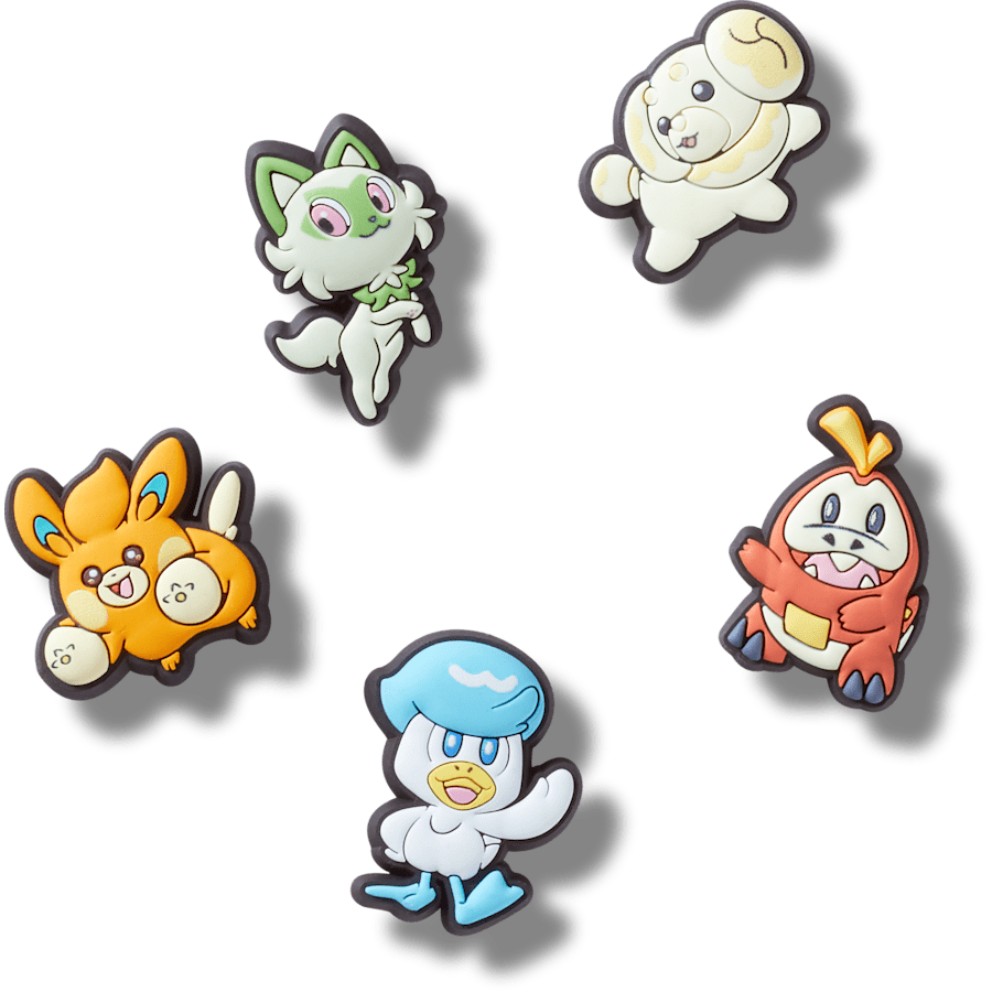 Crocs Pokemon Paldea 5 Pack Jibbitz™ charms Women|Men|Kids|Jibbitz™ Charms