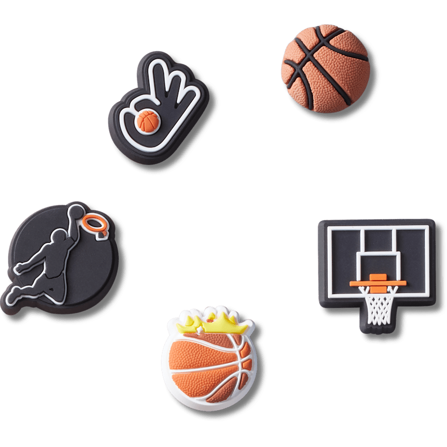 Crocs Basketball Team 5 Pack Jibbitz™ charms Women|Men|Jibbitz™ Charms