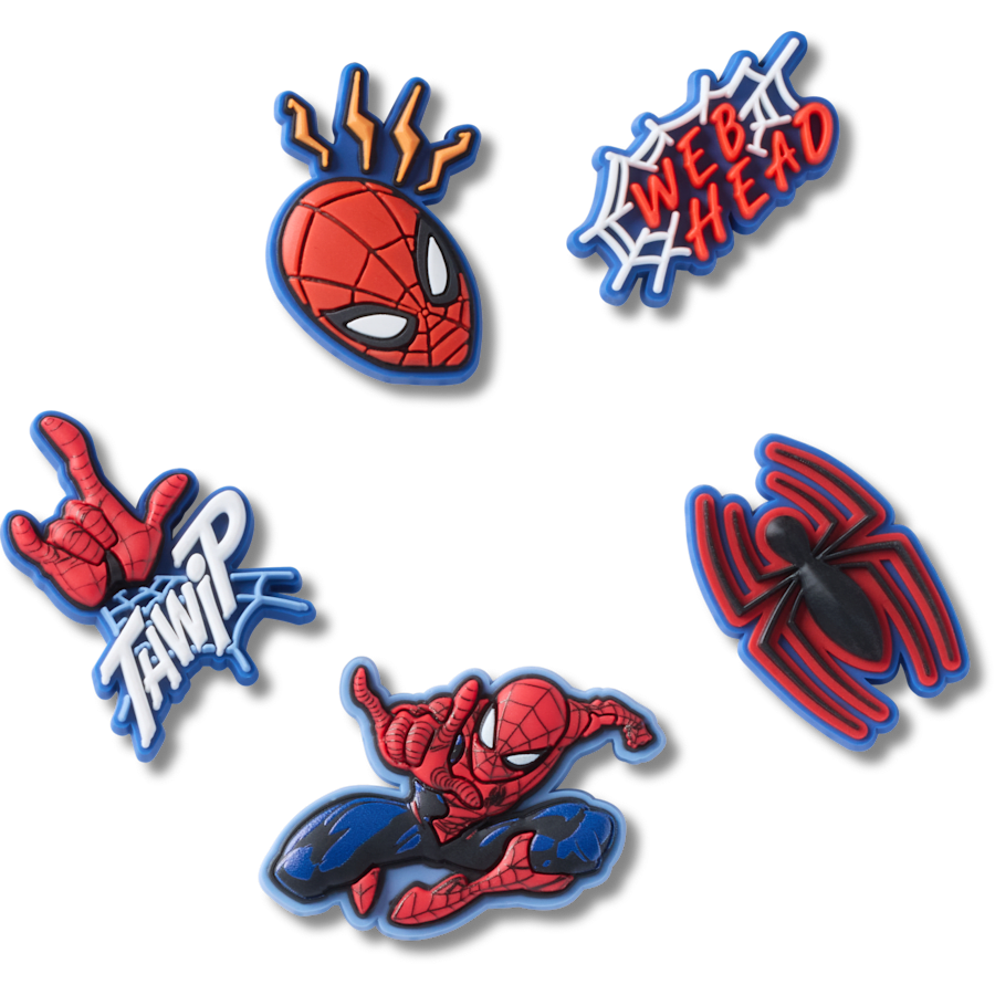 Crocs Spiderman 5 Pack Jibbitz™ charms Women|Men|Kids|Jibbitz™ Charms