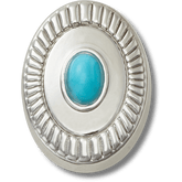 Crocs Silver Turquoise Emblem Jibbitz™ charms Women|Men|Jibbitz™ Charms