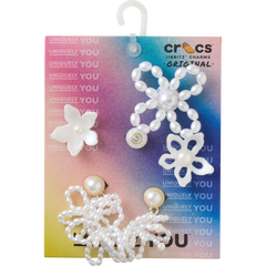 Crocs White Pearl Beaded 5 Pack Jibbitz™ charms Women|Men|Jibbitz™ Charms