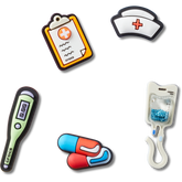Crocs Healthcare 5 Pack Jibbitz™ charms Women|Men|Jibbitz™ Charms|Crocs at Work™
