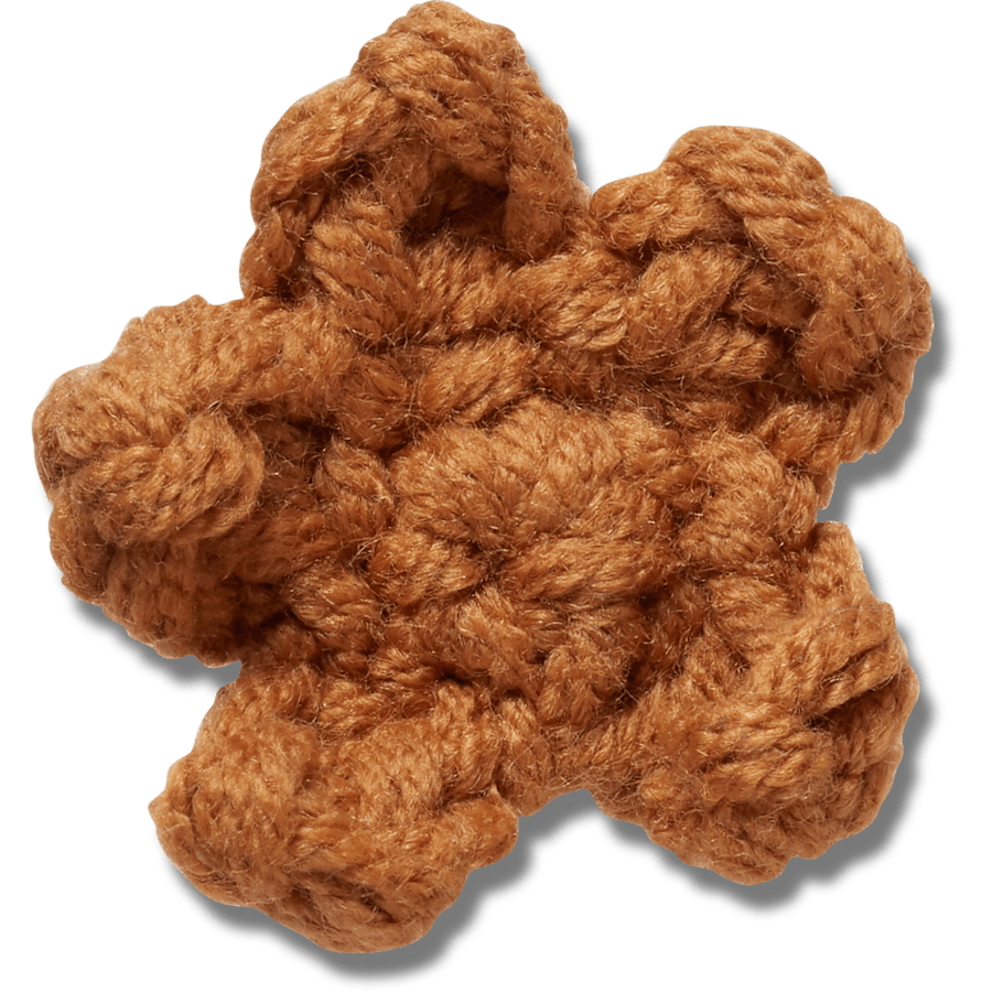 Crocs Crafted Crochet Brown Star Jibbitz™ charms Women|Men|Jibbitz™ Charms