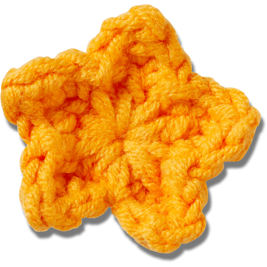 Crocs Crafted Crochet Orange Star Jibbitz™ charms Women|Men|Jibbitz™ Charms