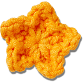 Crocs Crafted Crochet Orange Star Jibbitz™ charms Women|Men|Jibbitz™ Charms