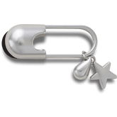 Crocs Silver Meta Safety Pin Jibbitz™ charms Women|Men|Jibbitz™ Charms