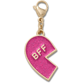 Crocs Pink Glitter BFF Charm Left Jibbitz Shoe Charm Women|Men|Kids|Jibbitz™ Charms