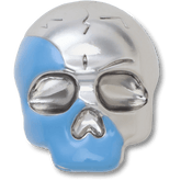 Crocs Silver and Blue Enamel Skull Jibbitz™ charms Women|Men