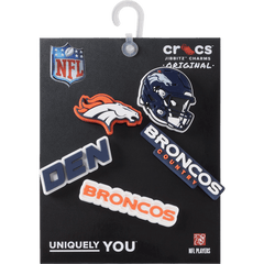 Crocs NFL Denver Broncos 5 Pack Jibbitz Shoe Charm Women|Men|Jibbitz™ Charms