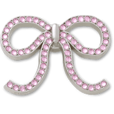 Crocs Pink Glittery Bow Jibbitz™ charms Women|Men|Jibbitz™ Charms