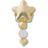 Crocs Gold Star with Heart Dangle Jibbitz™ charms Women|Men|Jibbitz™ Charms