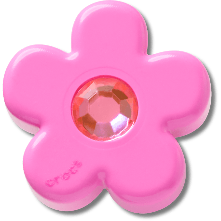 Crocs Bright Pink Flower With Gem Jibbitz™ charms Women|Men