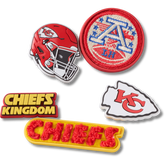 Crocs NFL Kansas City Chiefs 5 Pack Jibbitz Shoe Charm Women|Men|Jibbitz™ Charms