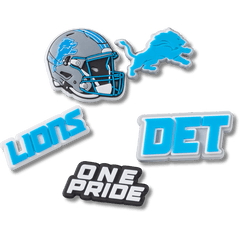 Crocs NFL Detroit Lions 5 Pack Jibbitz Shoe Charm Women|Men|Jibbitz™ Charms