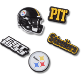 Crocs NFL Pittsburgh Steelers 5 Pack Jibbitz Shoe Charm Women|Men|Jibbitz™ Charms