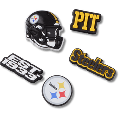 Crocs NFL Pittsburgh Steelers 5 Pack Jibbitz Shoe Charm Women|Men|Jibbitz™ Charms