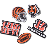 Crocs NFL Cincinnati Bengals 5 Pack Jibbitz Shoe Charm Women|Men|Jibbitz™ Charms