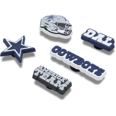 Crocs NFL Dallas Cowboys 5 Pack Jibbitz Shoe Charm Women|Men|Jibbitz™ Charms