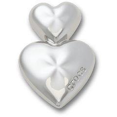 Crocs Silver Double Heart Jibbitz™ charms Women|Men