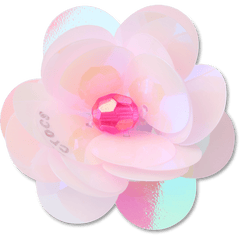 Crocs Sequin Pink Flower Jibbitz™ charms Women|Men