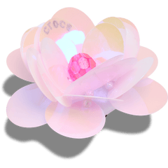 Crocs Sequin Pink Flower Jibbitz™ charms Women|Men