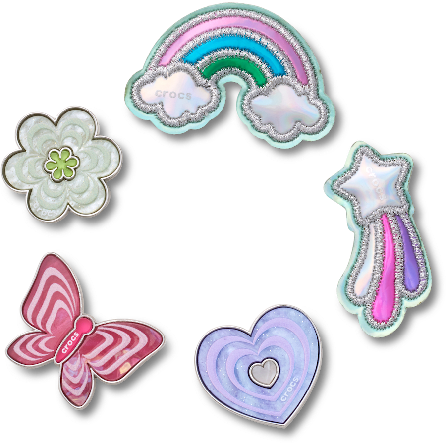 Crocs Funky Girly Icons 5 Pack Jibbitz™ charms Women|Men|Jibbitz™ Charms