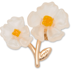 Crocs White Floral Blossom Jibbitz™ charms Women|Men