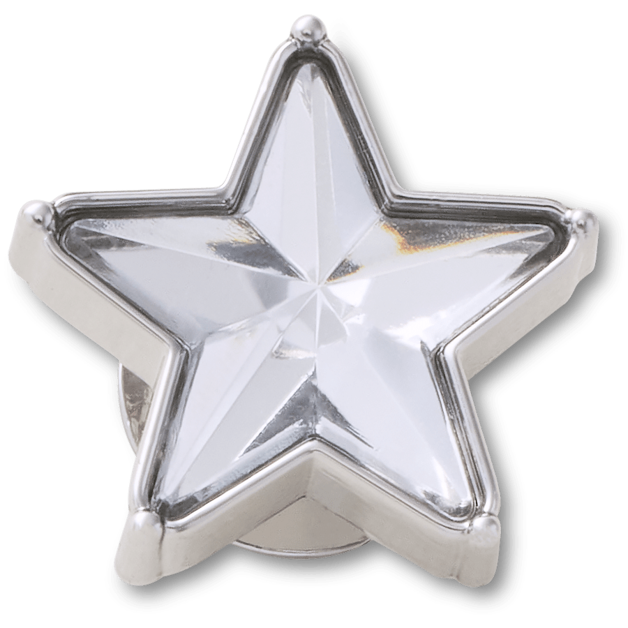 Crocs Silver Gem Sparkle Star Jibbitz™ charms Women|Men