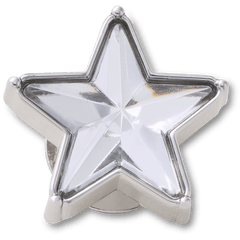 Crocs Silver Gem Sparkle Star Jibbitz™ charms Women|Men