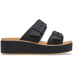 Crocs Brooklyn Buckle Matte Wrap Low Wedge Women