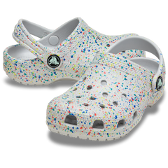 Crocs Kids' Classic Glow Paint Splatter Clog Kids