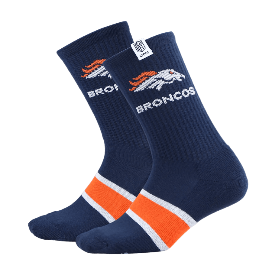Crocs NFL Denver Broncos Crocs Socks Men