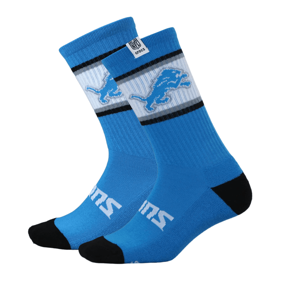 Crocs NFL Detroit Lions Crocs Socks Men