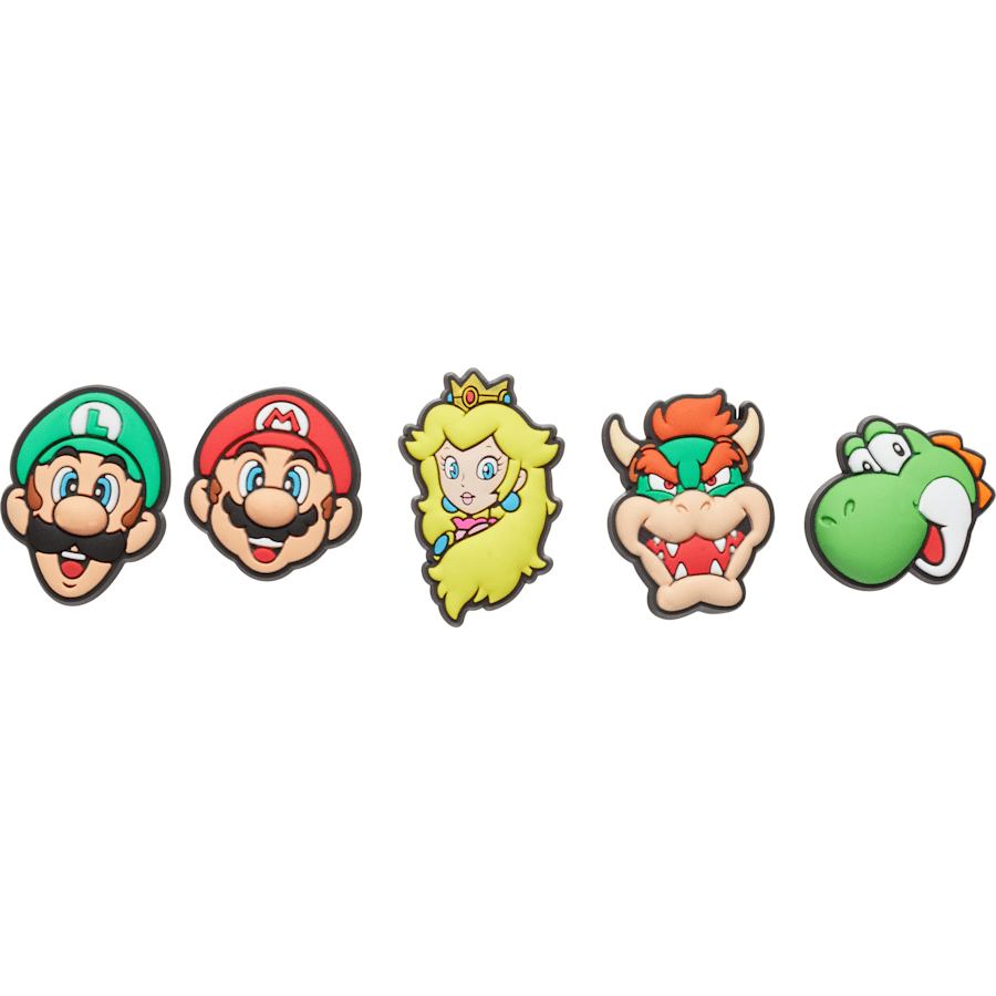 Crocs Super Mario™ 5-Pack Jibbitz Shoe Charm Women|Men|Kids|Jibbitz™ Charms